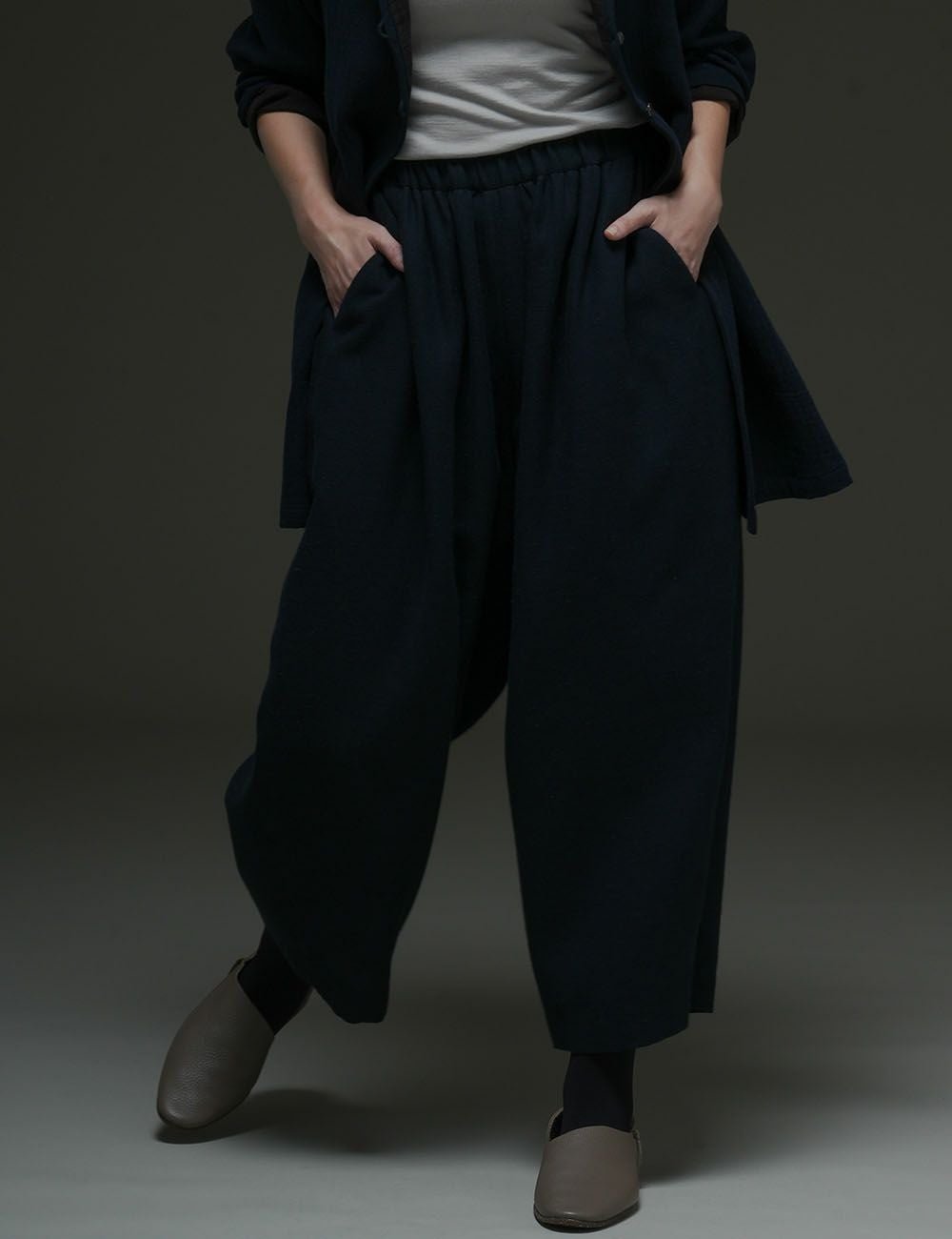 バイカラー二重織パンツ爆蘭（はぜらん） | 石見銀山 群言堂オンライン