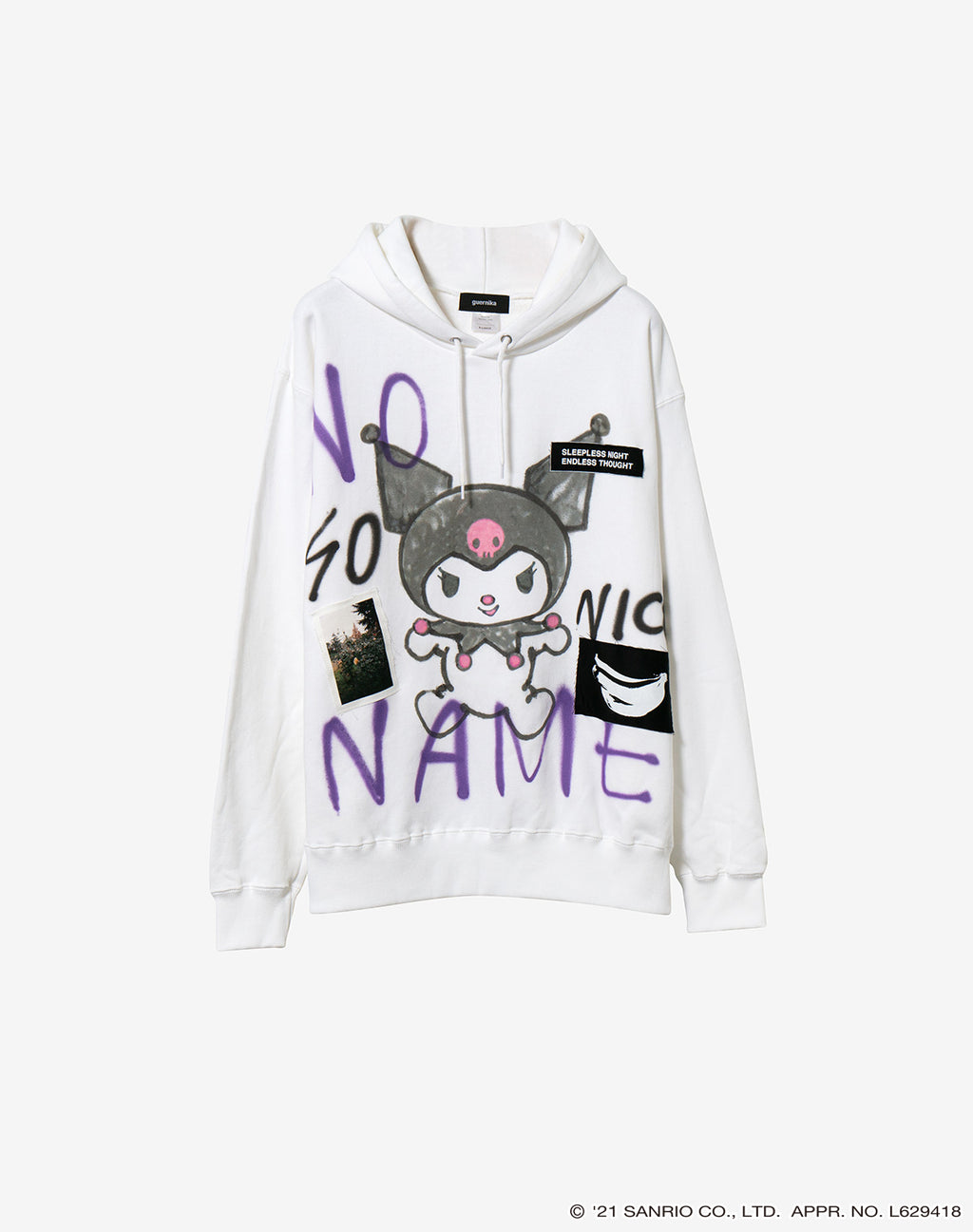 guernika×Sanrio characters】Hand Painted Hoodie / クロミ