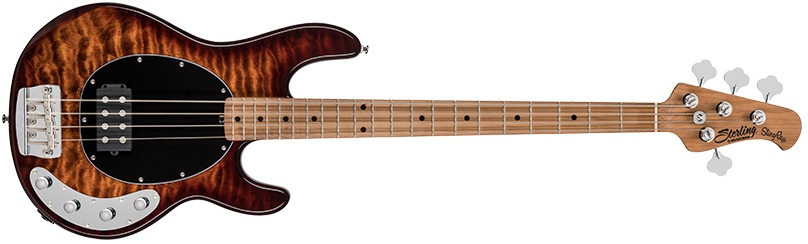 エレキベース】-Sterling by MUSICMAN-ローステッドメイプルを採用した