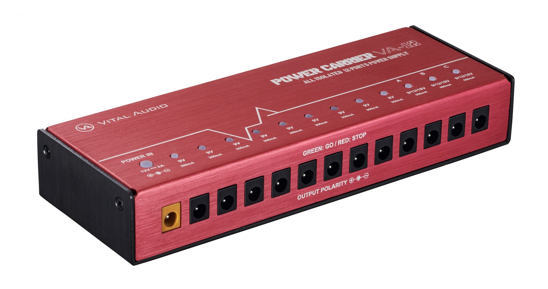 パワーサプライ】-Vital Audio-多くのエフェクターに電源供給可能！12