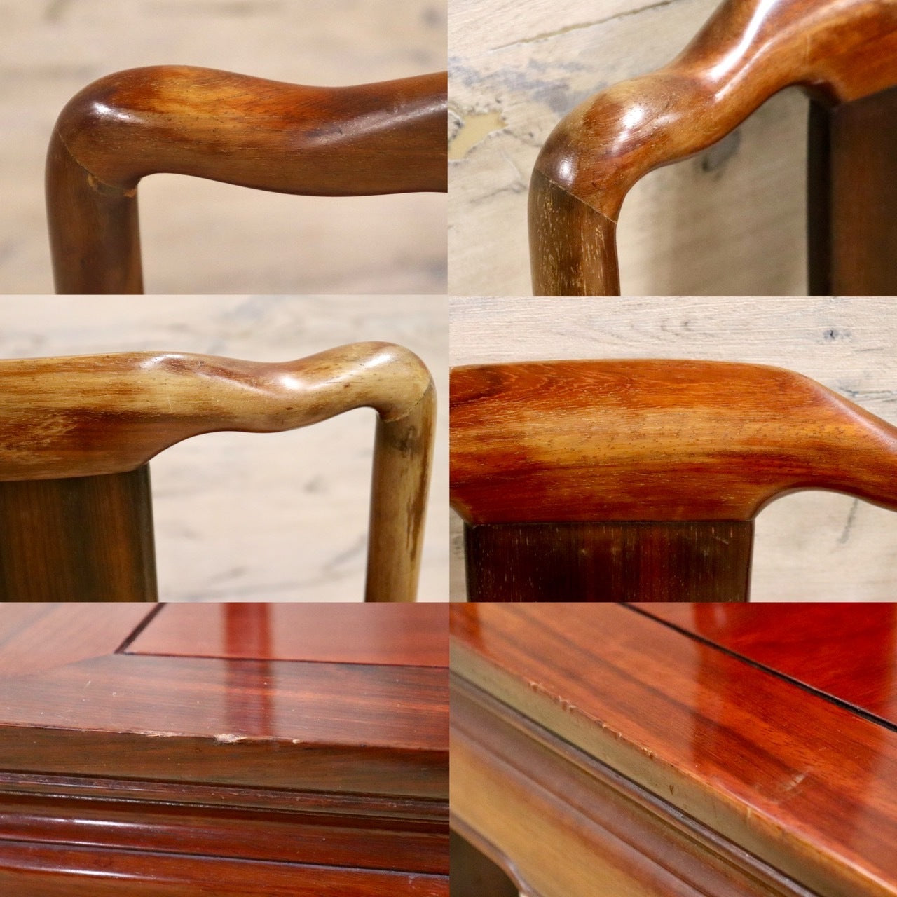 GMHH157D○唐木家具 ダイニングチェア 食卓椅子 アームチェア 花梨材