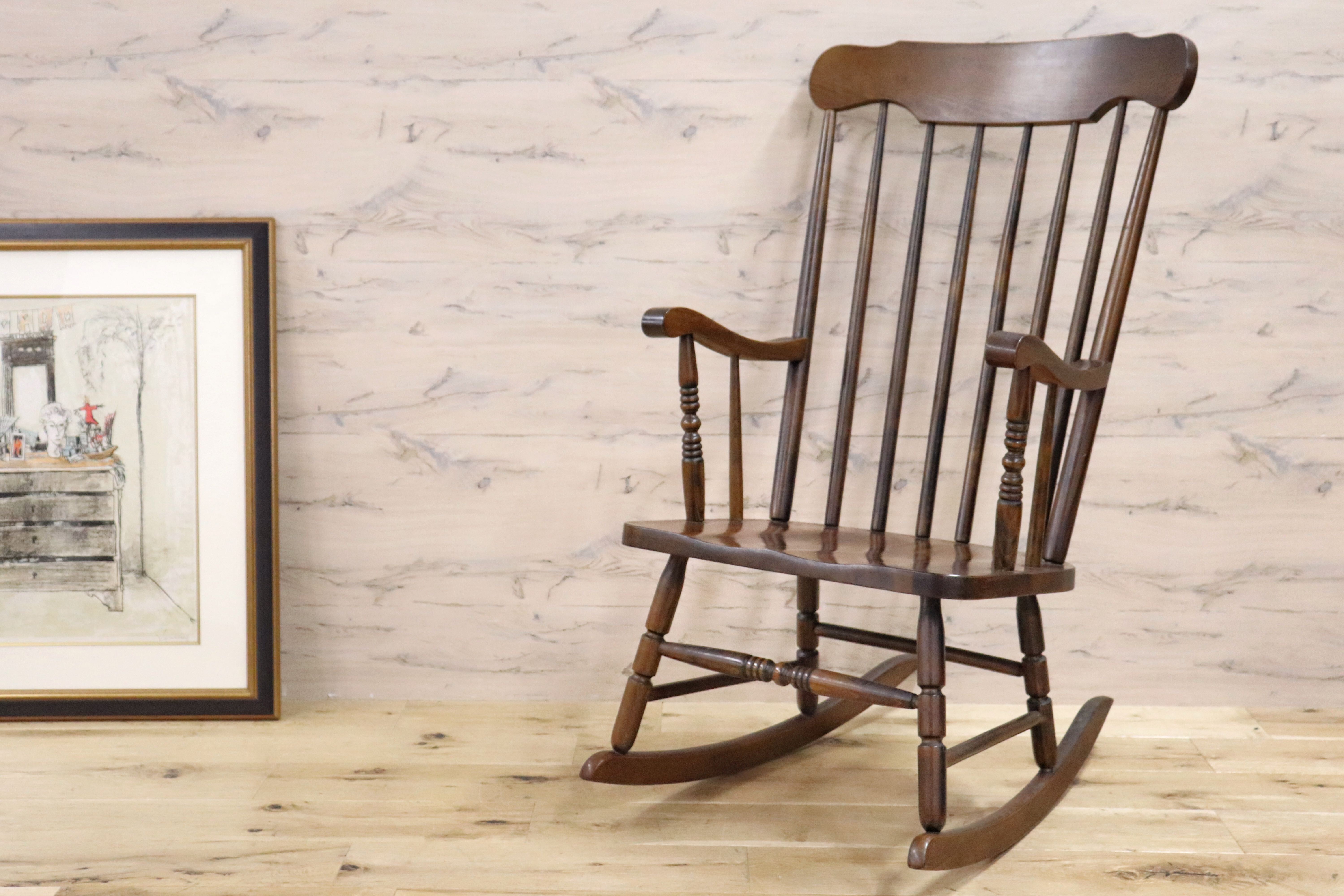 GMGN457○飛騨の家具 ヒダ・ダイネット ロッキングチェア ウィンザー