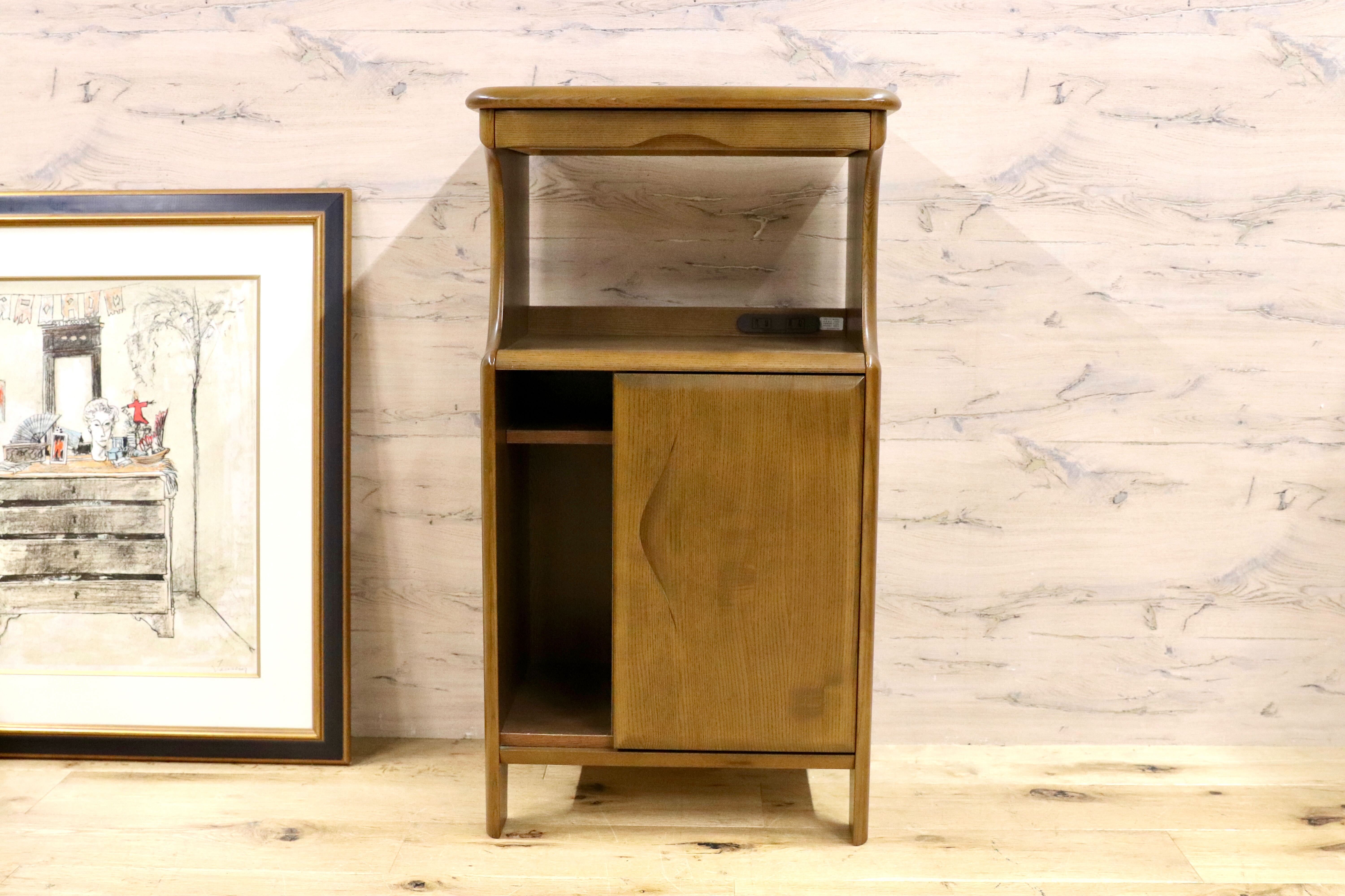 限定品】カリモクDirettore ディレトーレ 電話台 花台 引き出し 日本製