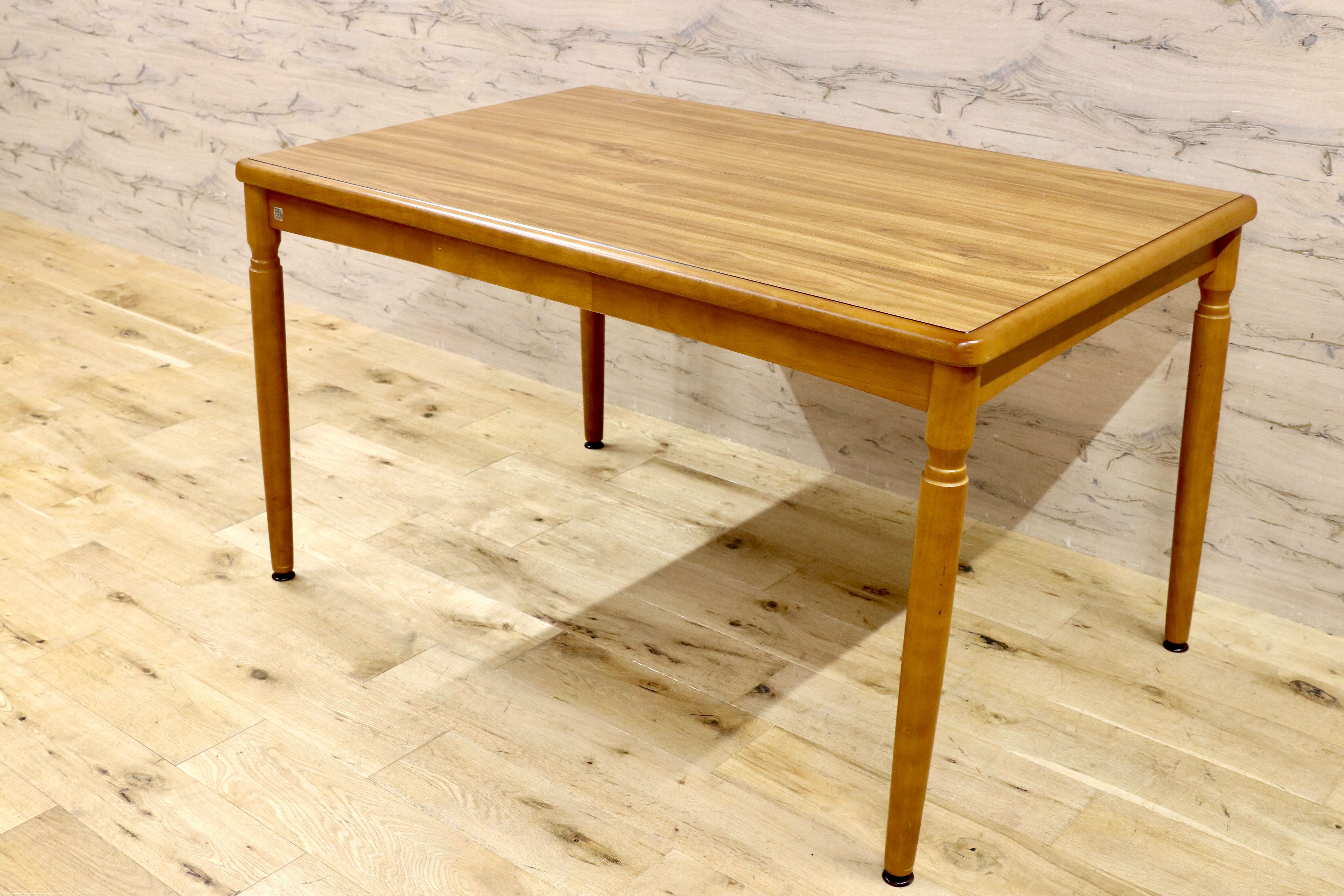 GMHH350○松田家具 ダイニングテーブル 食卓テーブル 昭和レトロ 木製