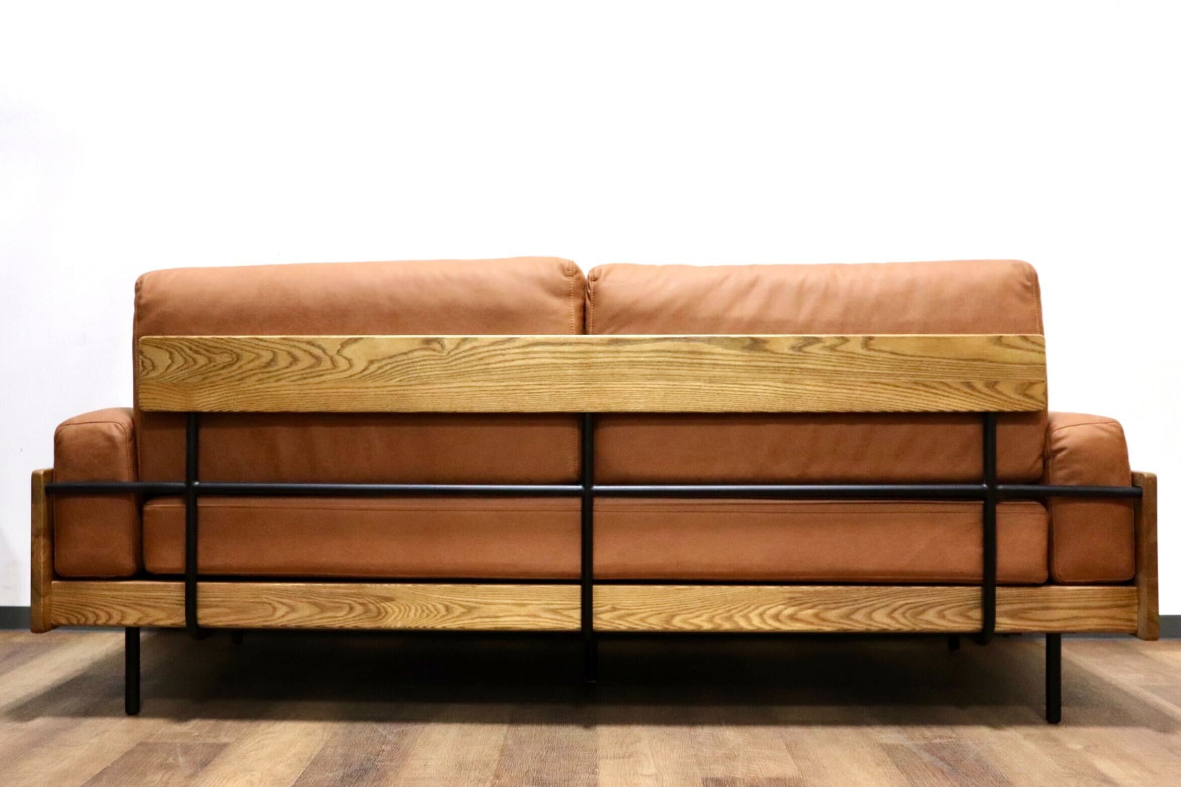 unico ブラウン 2人掛けソファ ユニコ 合皮 レザーソファー unico