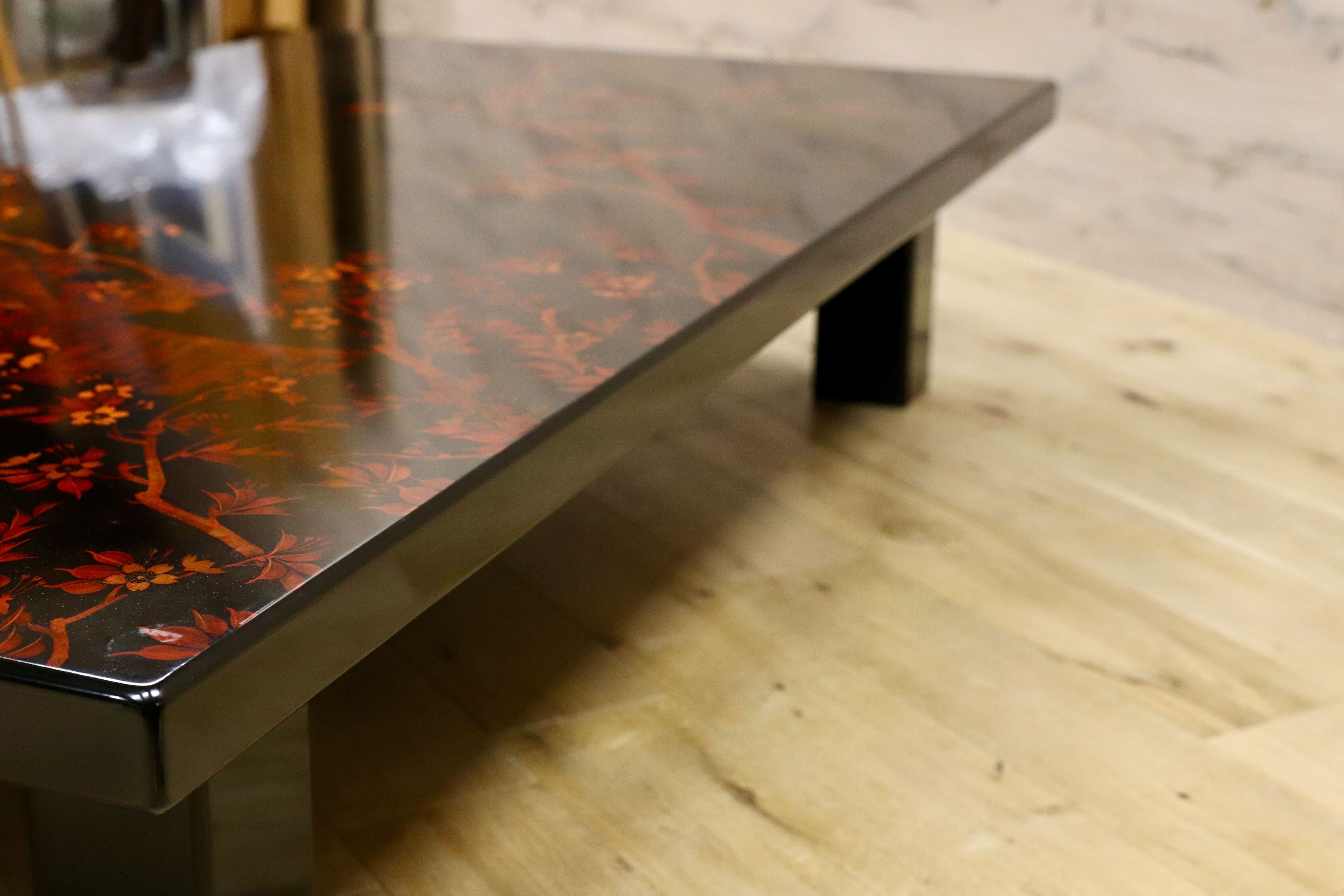 GMHS306○伝統工芸士 西岡寛治作 座卓 センターテーブル ローテーブル