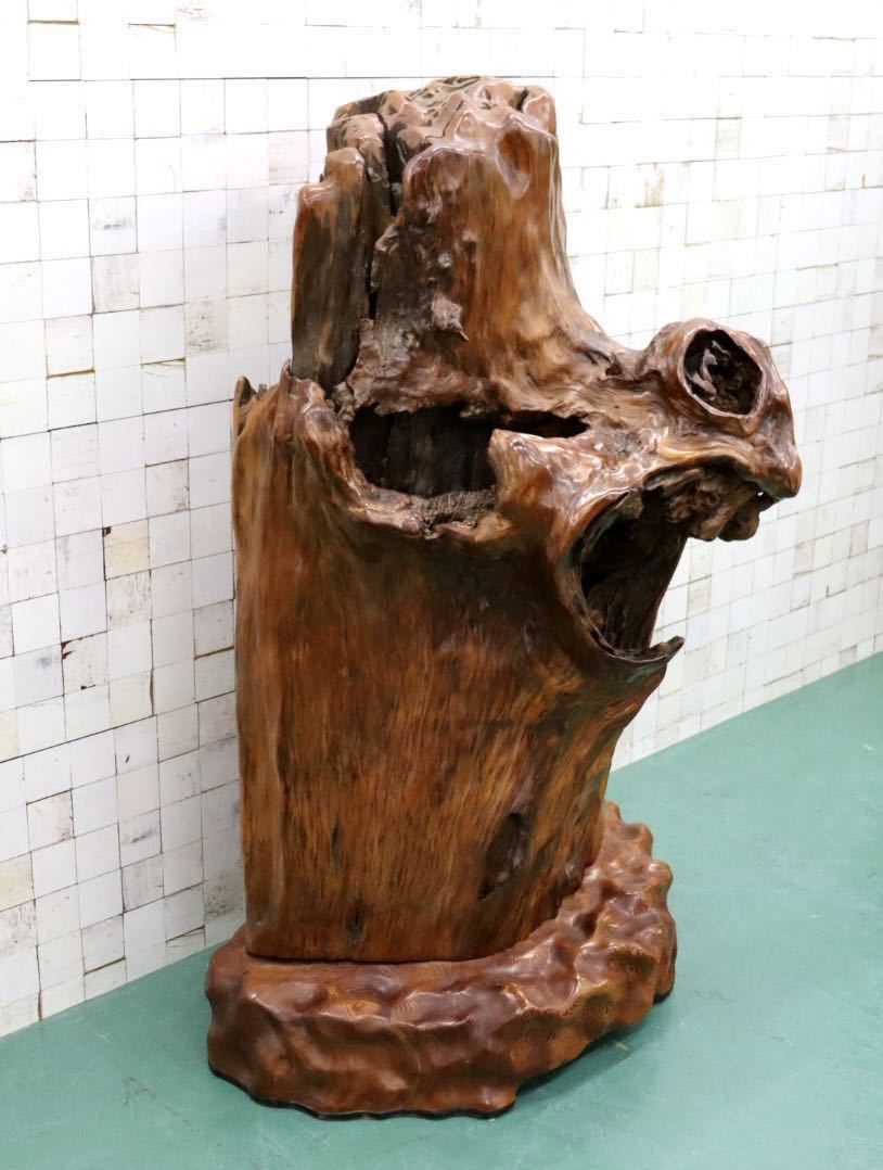 GMFS276○世界遺産屋久杉 無垢 一枚板 衝立 オブジェ 置物 玄関 和室 座敷