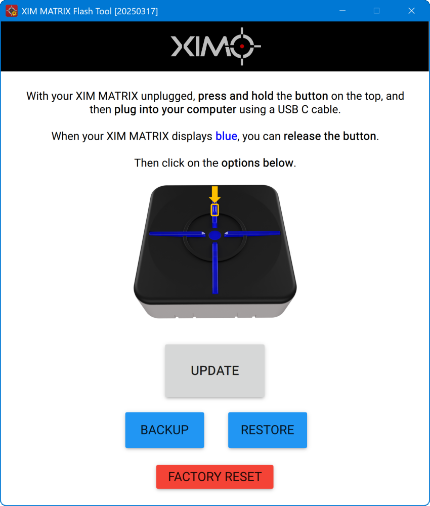 Updating Firmware - XIM MATRIX User Guide