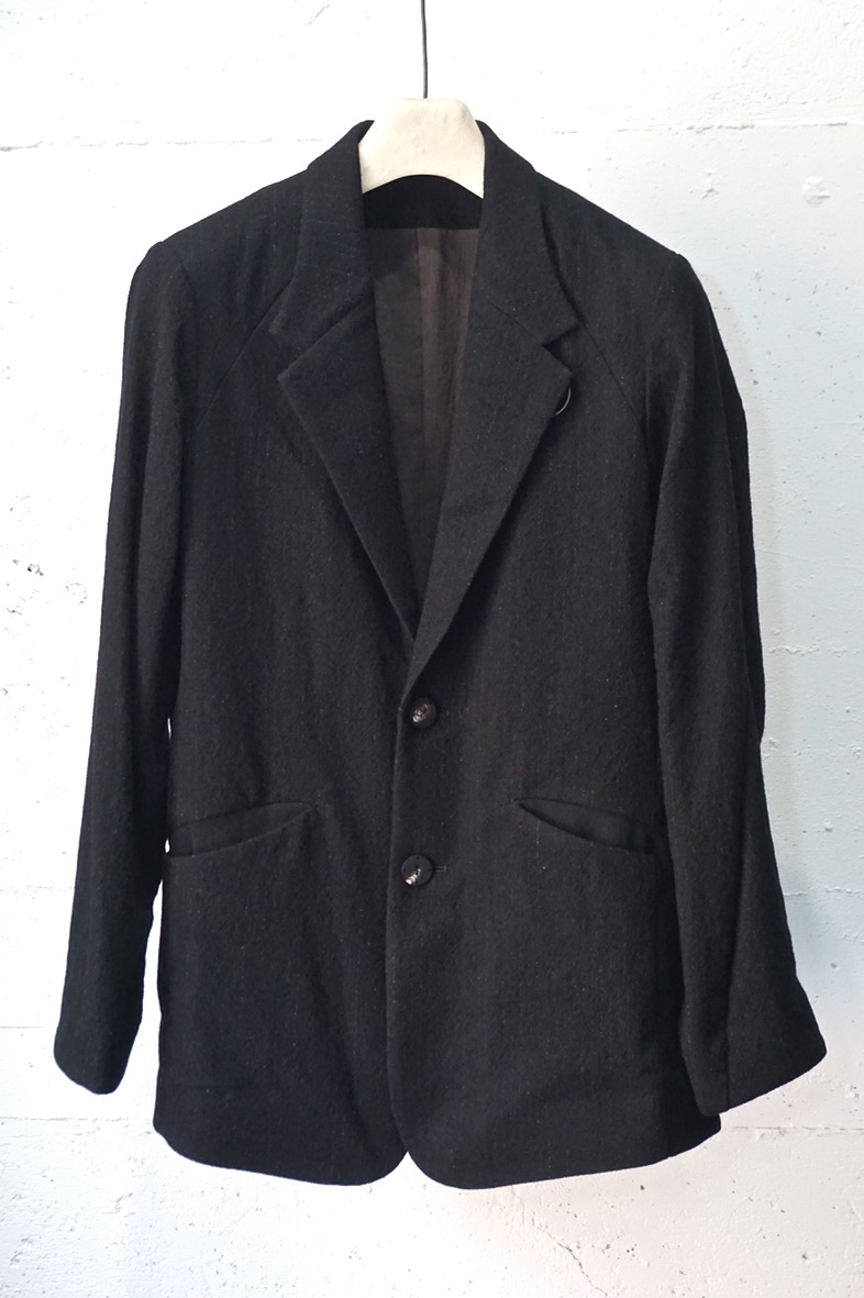 JKK-VST. Jacket Virgin Wool Stripe. Black. DEVOA. « GULLAM グラム