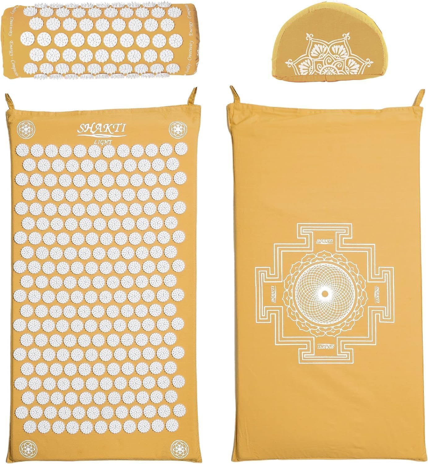正規品】 Shaktiマット イエロー Light Shakti Acupressure Mat