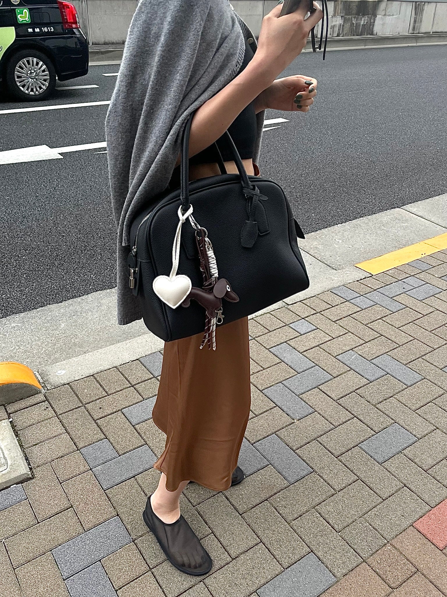 レザーミニボストンバッグ(キーチャーム付き) 2007 – gypsophila