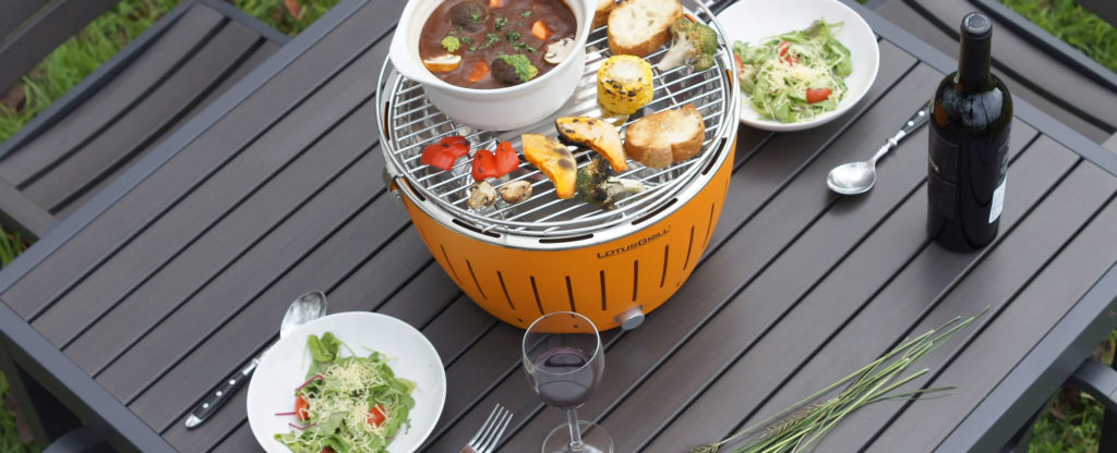 無煙炭火BBQグリル ロータスグリル | 株式会社ハヌ