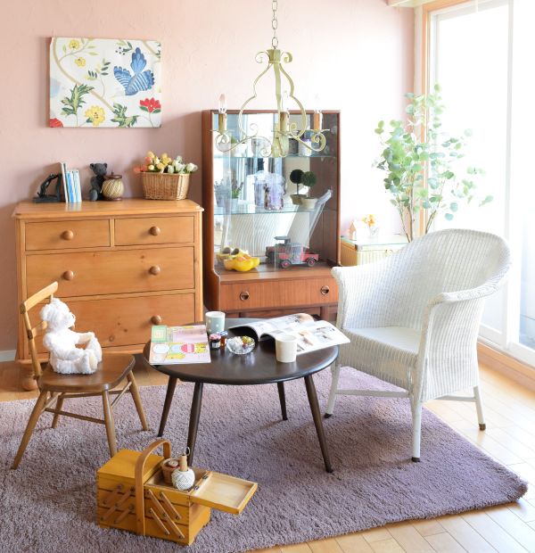 イギリスのアンティークソーイングボックス、持ち運び出来るおしゃれな