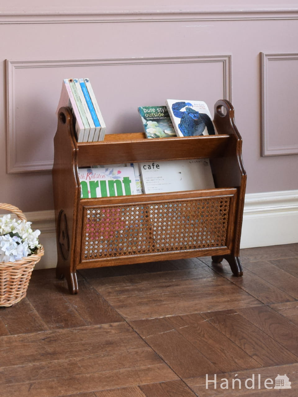 フランスから届いたおしゃれなマガジンラック、アンティークの素敵な