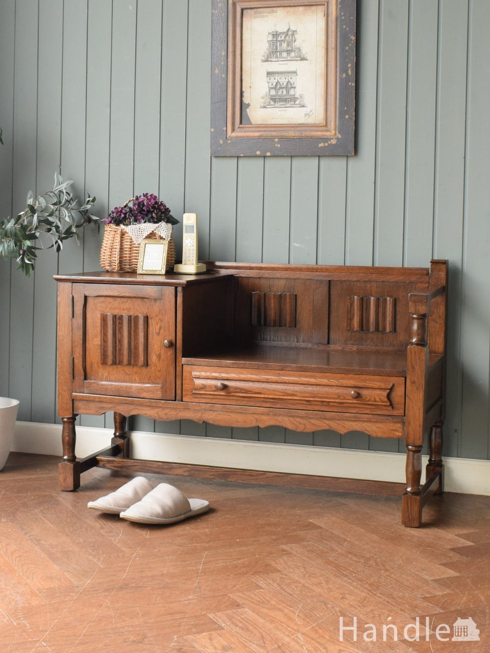 ナチュラルカントリーな雰囲気におススメ、オールドパインのサイド