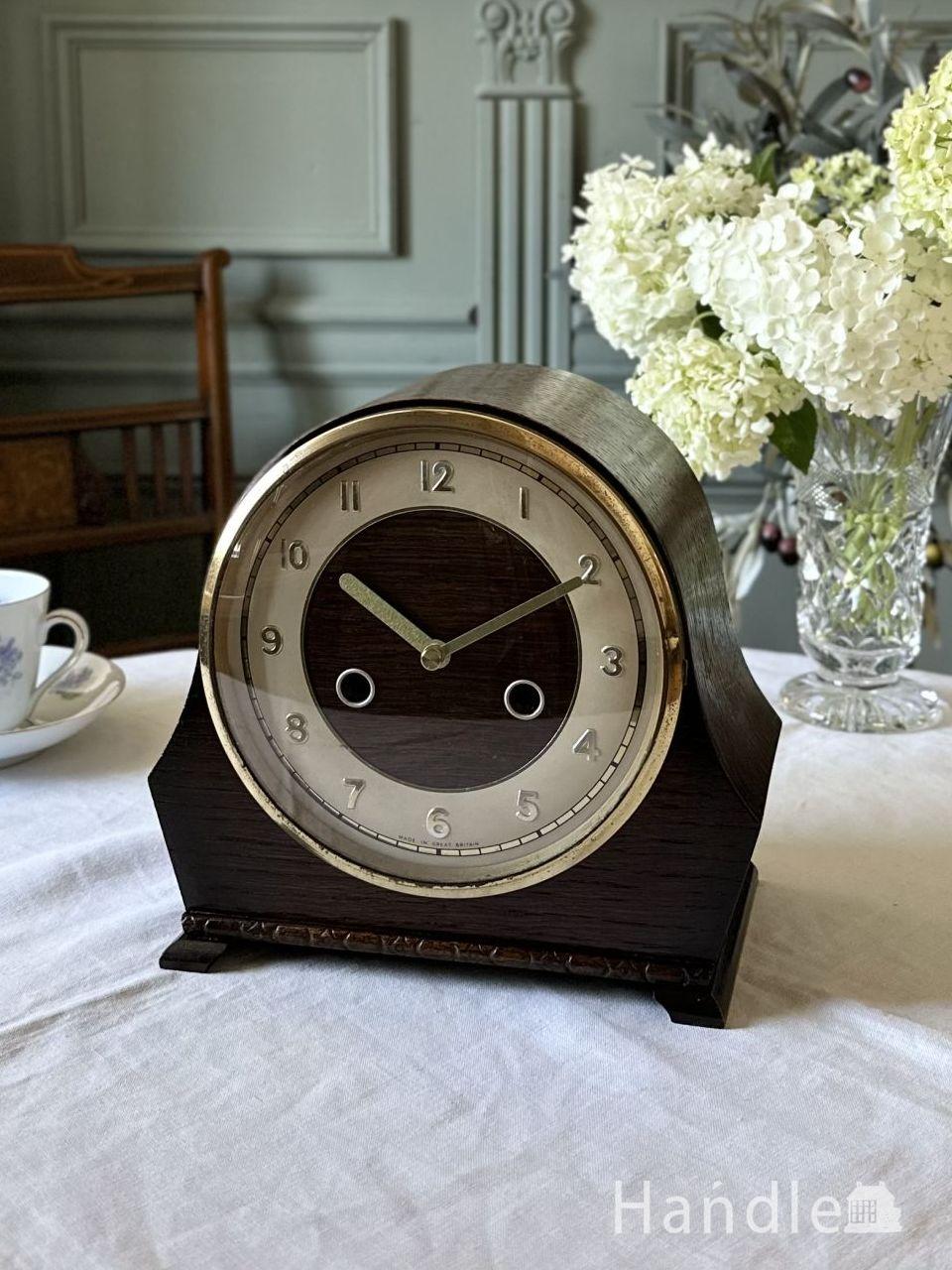 英国アンティークのおしゃれな置き時計、イギリスで見つけたビンテージ
