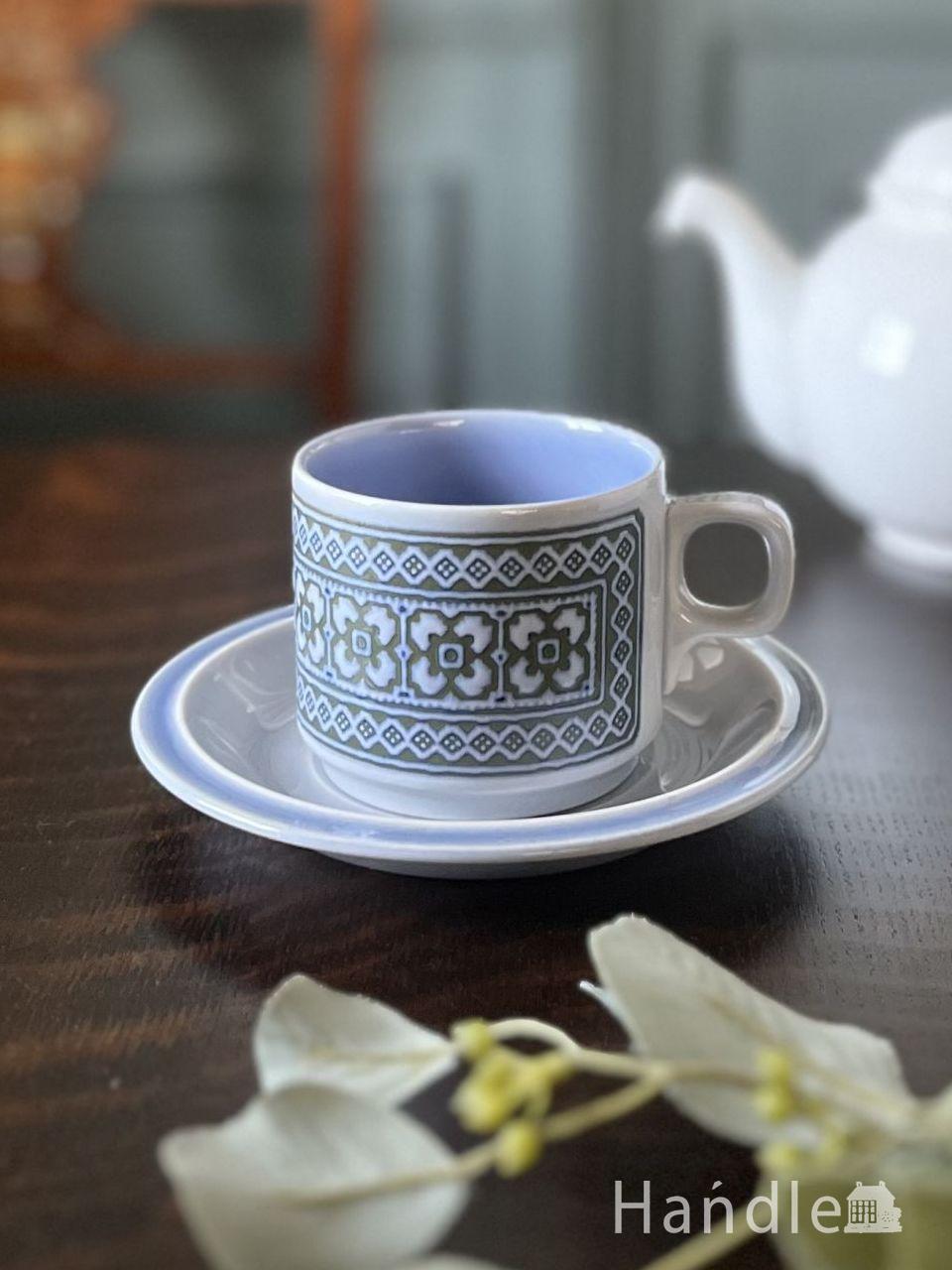 英国アンティークのカップ＆ソーサー(トリオ)、BOOTHS （ブース社）の