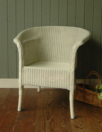 1930年代のアンティーク ロイドルーム チェア （ホワイト）(k-207-c