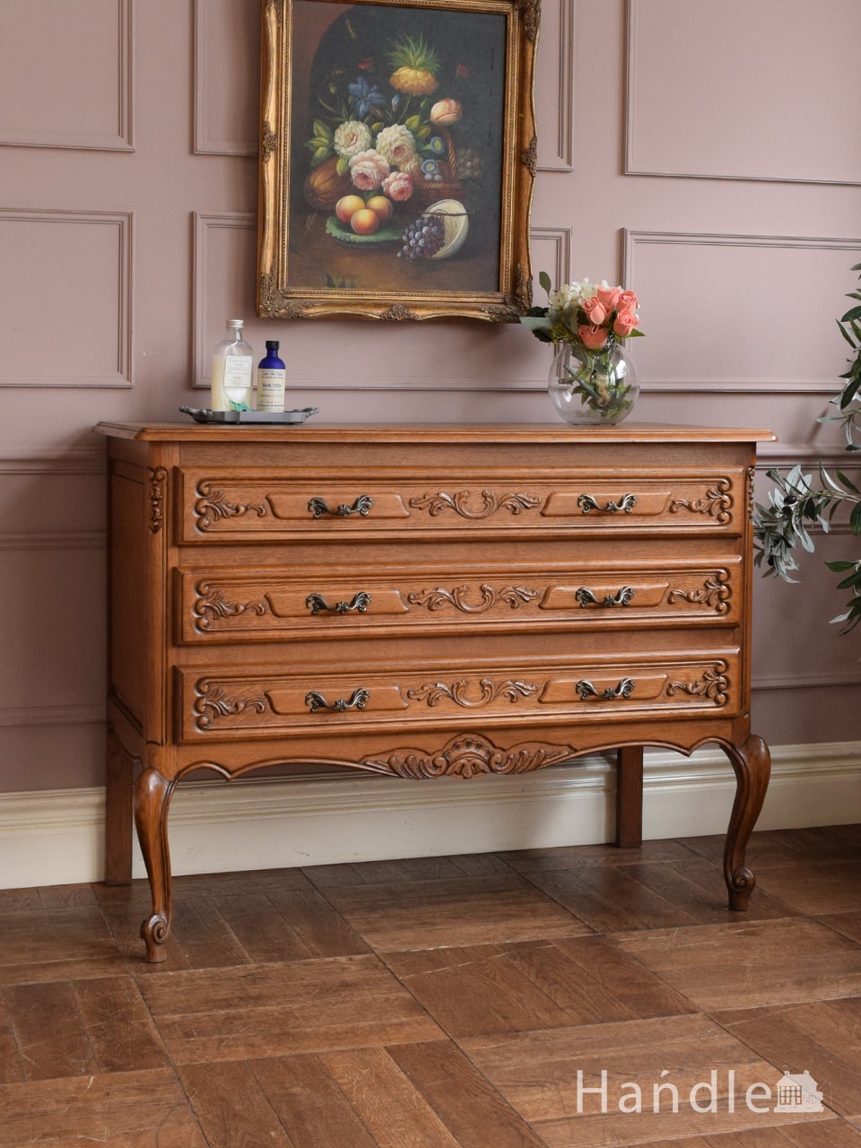 英国アンティークのドロワーチェスト、イギリスで見つけたタンス(q