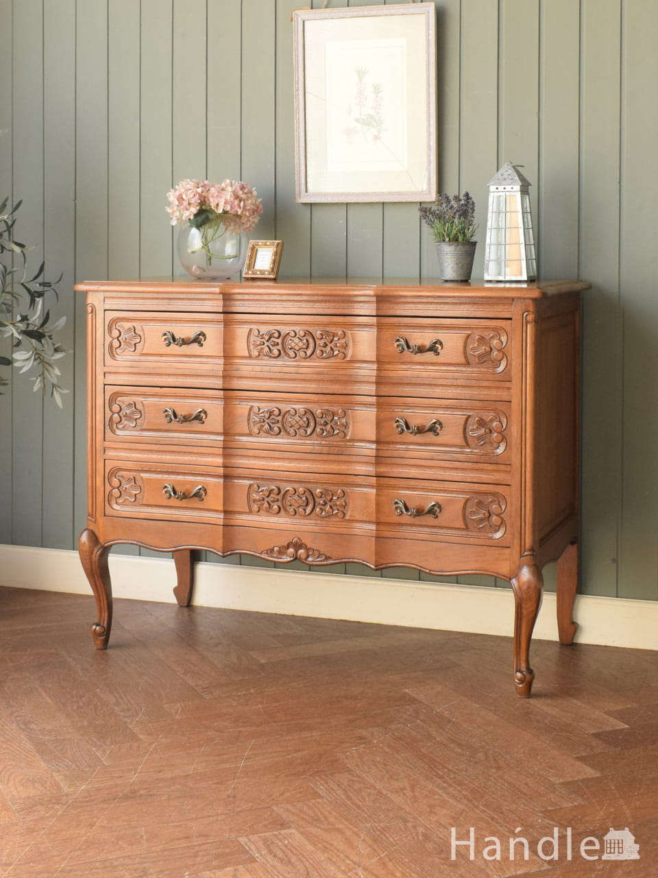 英国アンティークのドロワーチェスト、イギリスで見つけたタンス(q