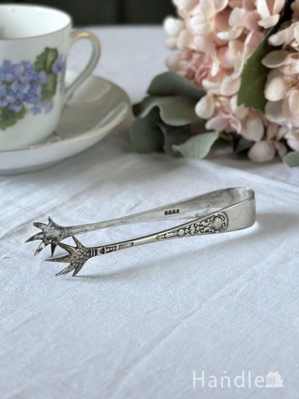 英国アンティークの美しいカトラリー、シルバープレートのサーバー