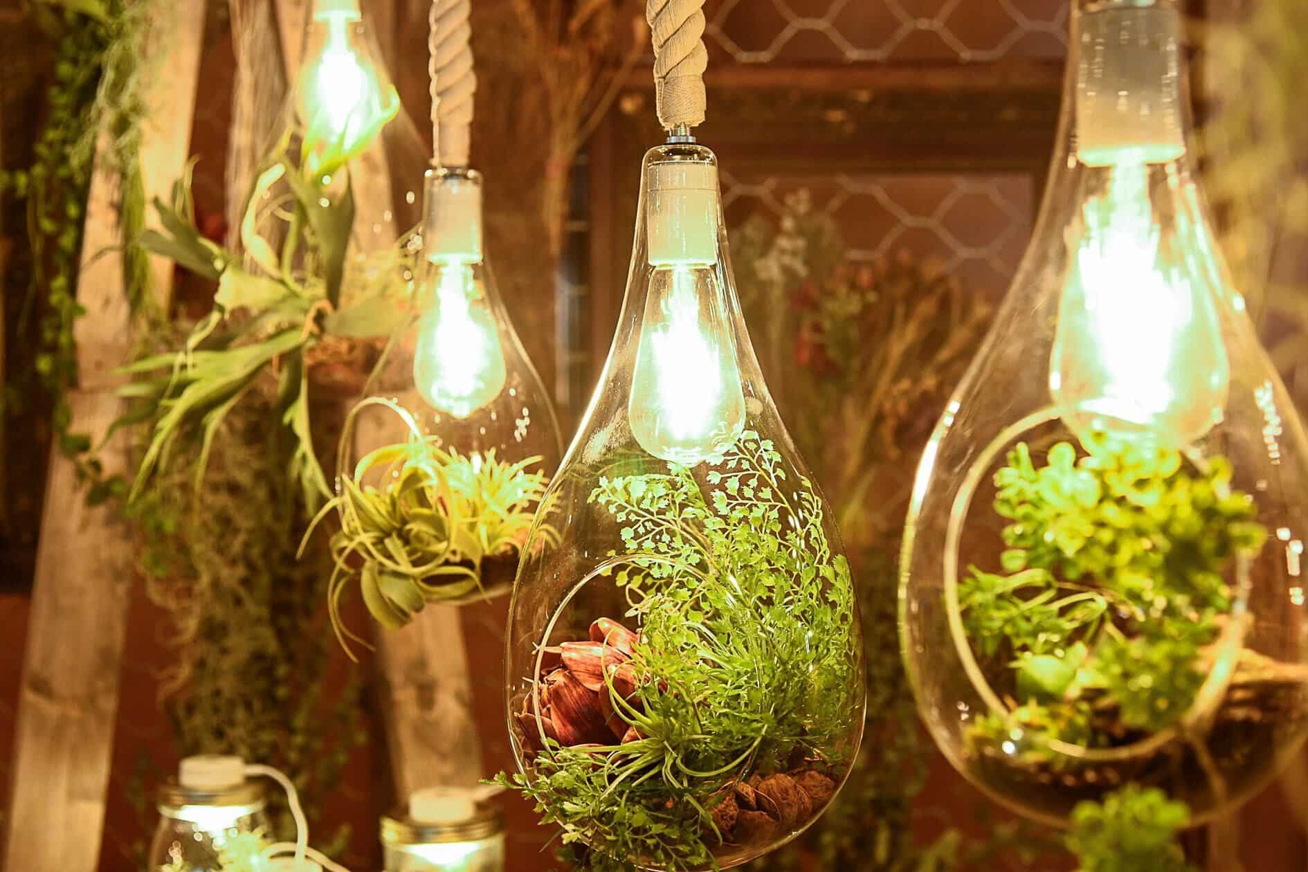 ペンダントライト ボタニカル with フェイクグリーン L｜ライト・照明