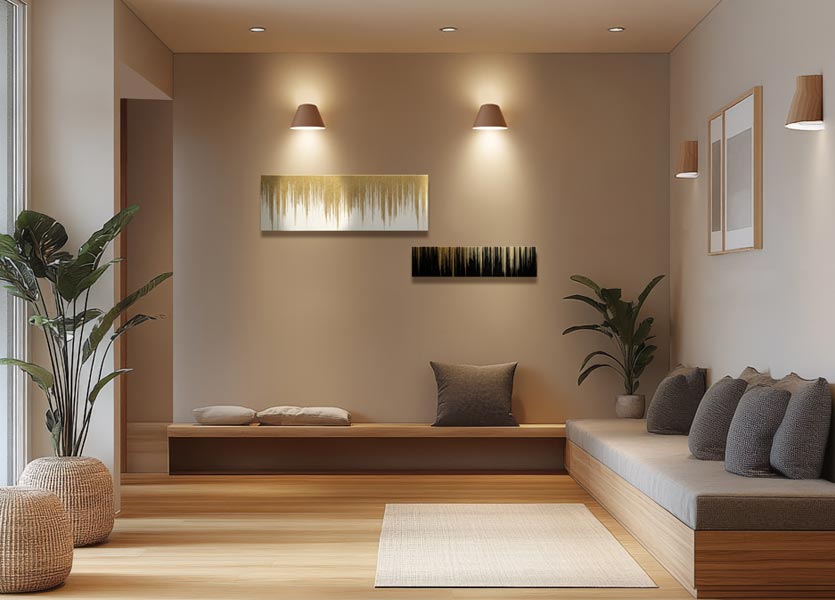 箔一 hakuichi 金箔 金沢箔 金沢 工芸品 櫛引 アートパネル 黒｜金箔