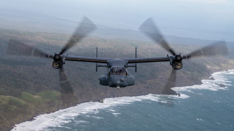 CV-22オスプレイ：垂直離着陸機可能なティルトローター採用の輸送機