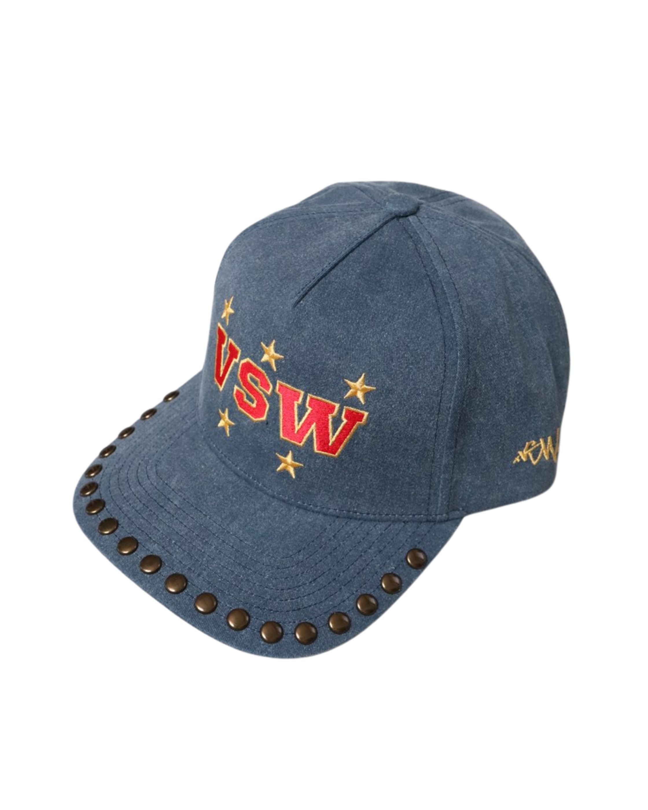 VISION STREET WEAR】Studded cap / ダメージ加工ロゴキャップ