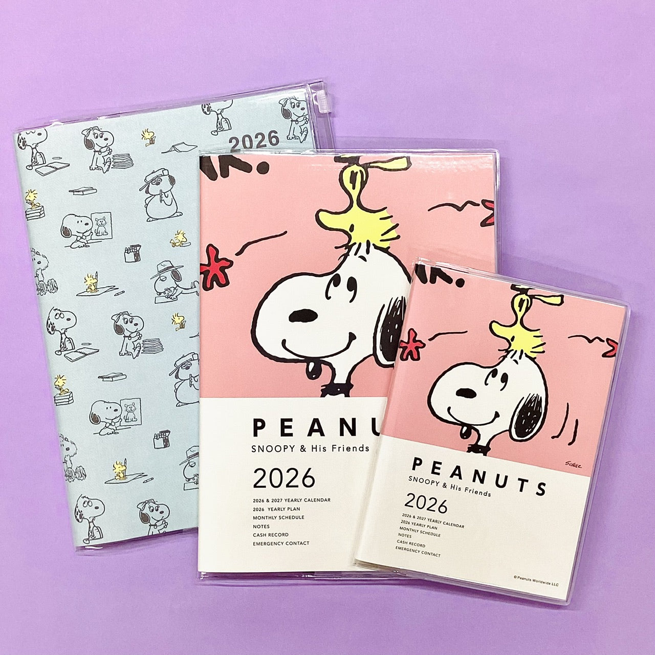 スヌーピー コーラルピンクスマイル【手帳｜A5マンスリーダイアリー