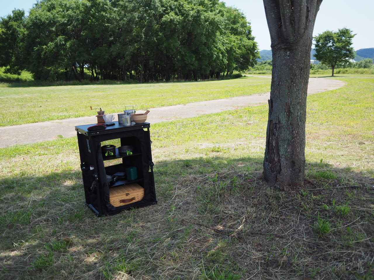 DODの調理台＆収納棚「マルチキッチンテーブル」でキャンプの料理が