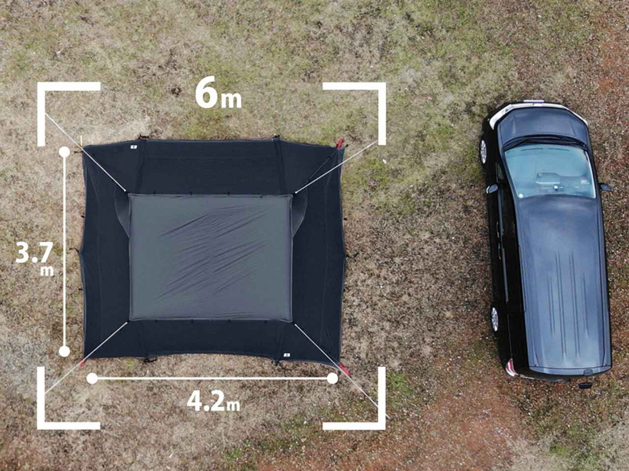 DOD大人気シェルター「ヨンヨンベース」におしゃれなブラックカラーが