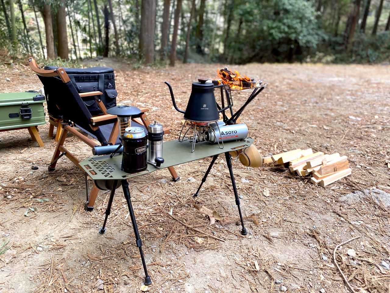 VENTLAXの焚き火サイドテーブル『VLAT-M70』は男心をくすぐる魅力が