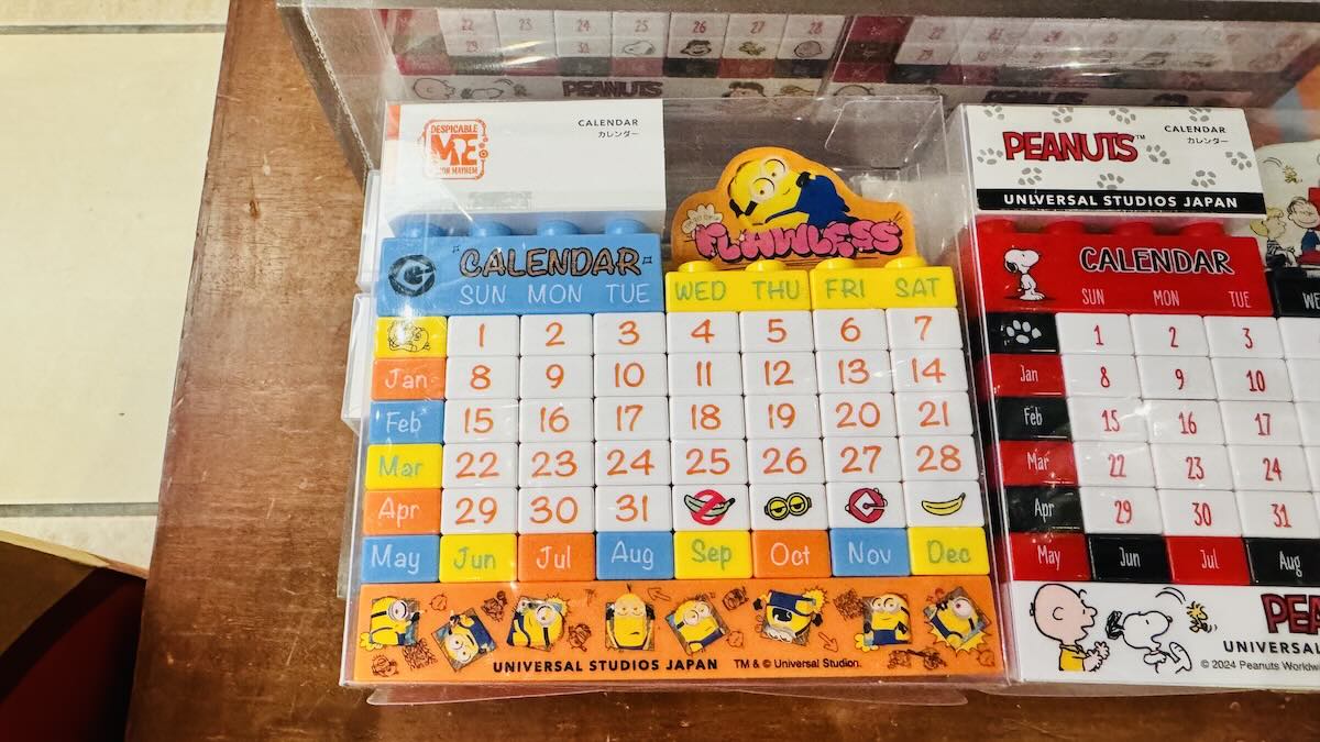 USJ】組み立てタイプの卓上カレンダー！マリオ・ミニオン・ピーナッツ