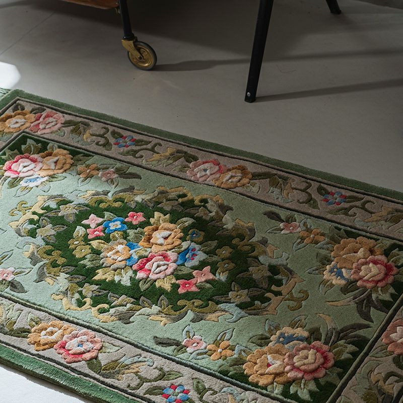 手織り 花柄 「シルク緞通」 | Happy Rug Market