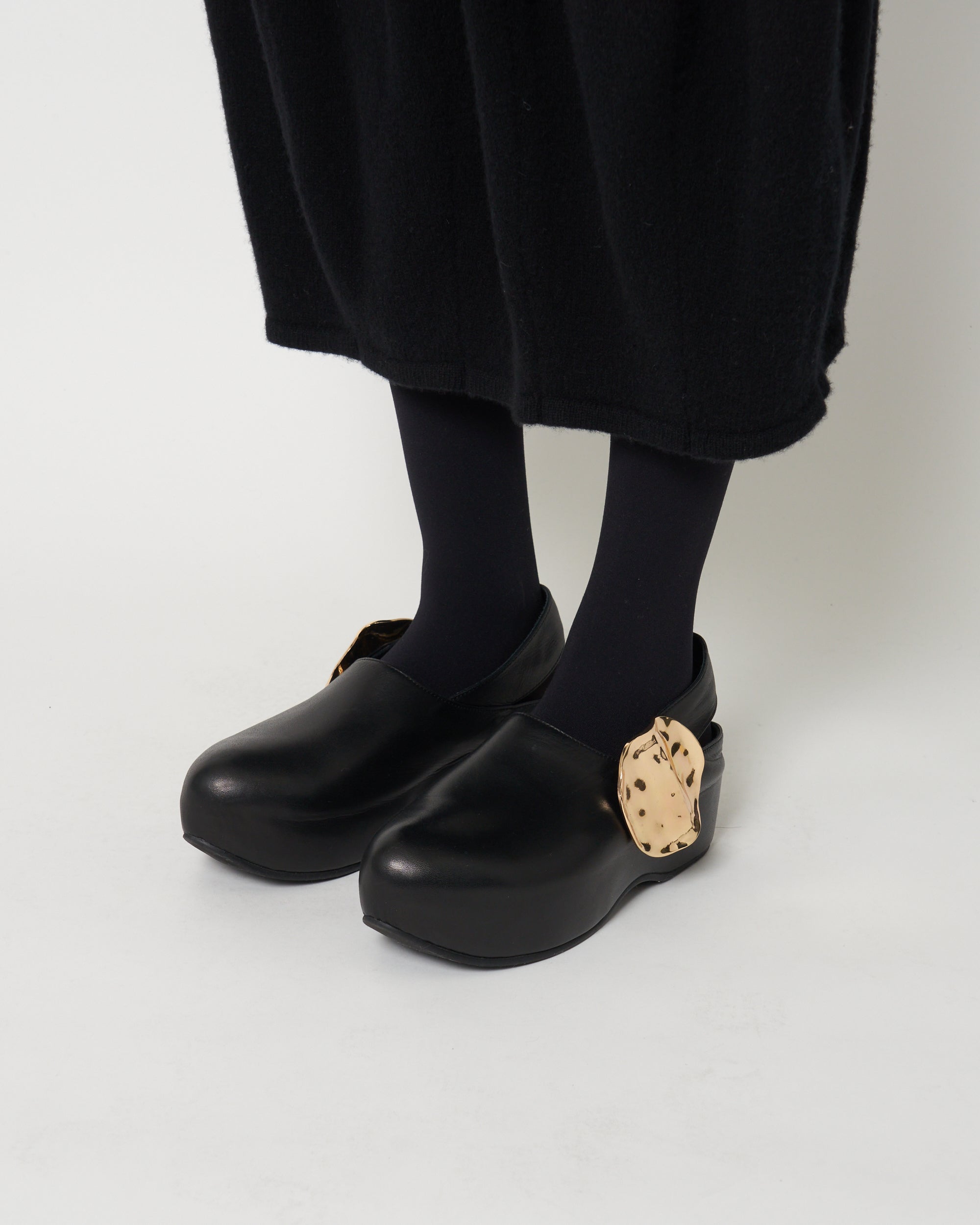 BAUER - ROUND TOE PLATFORM LEATHER SHOES – HARUNOBUMURATA