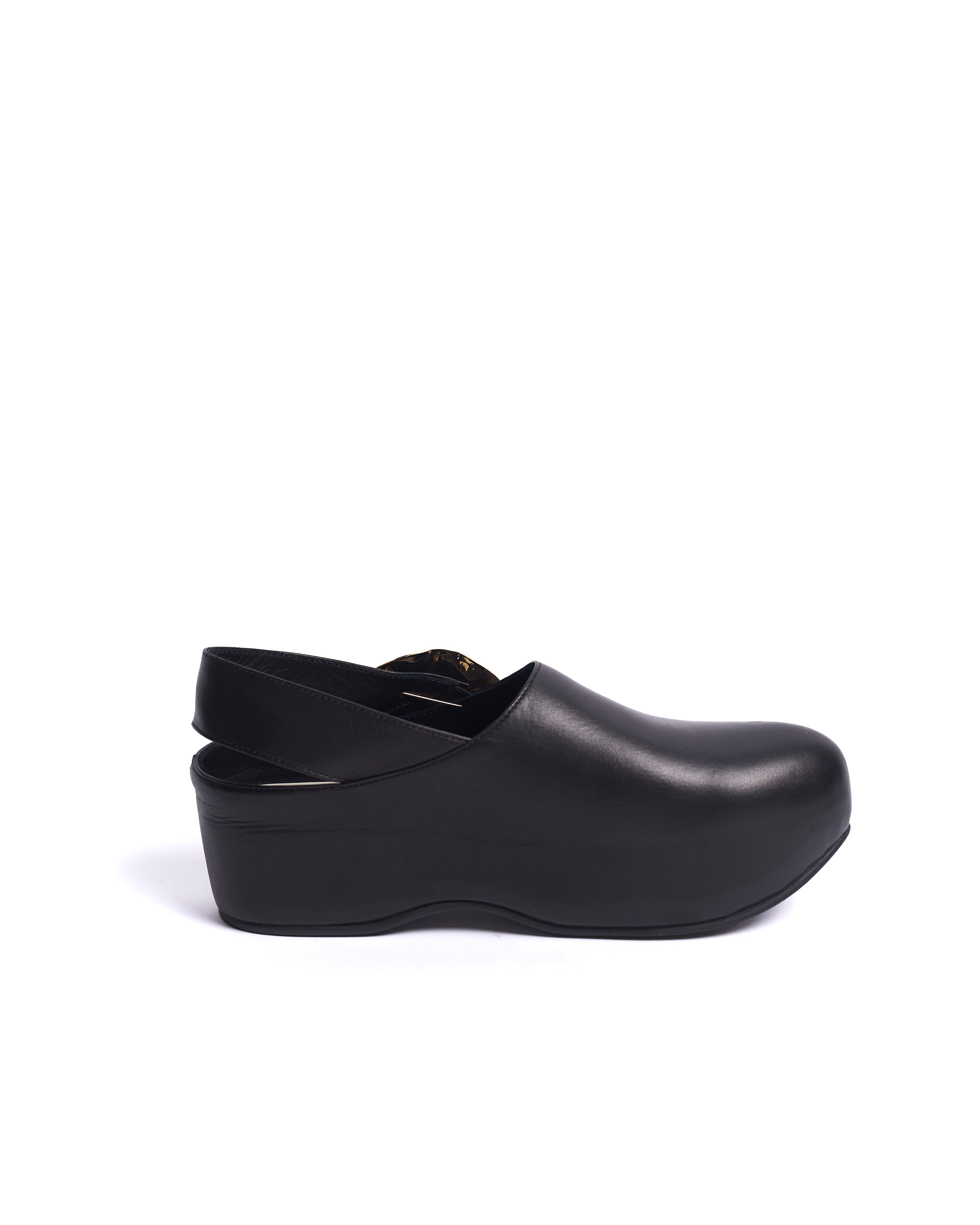 BAUER - ROUND TOE PLATFORM LEATHER SHOES – HARUNOBUMURATA