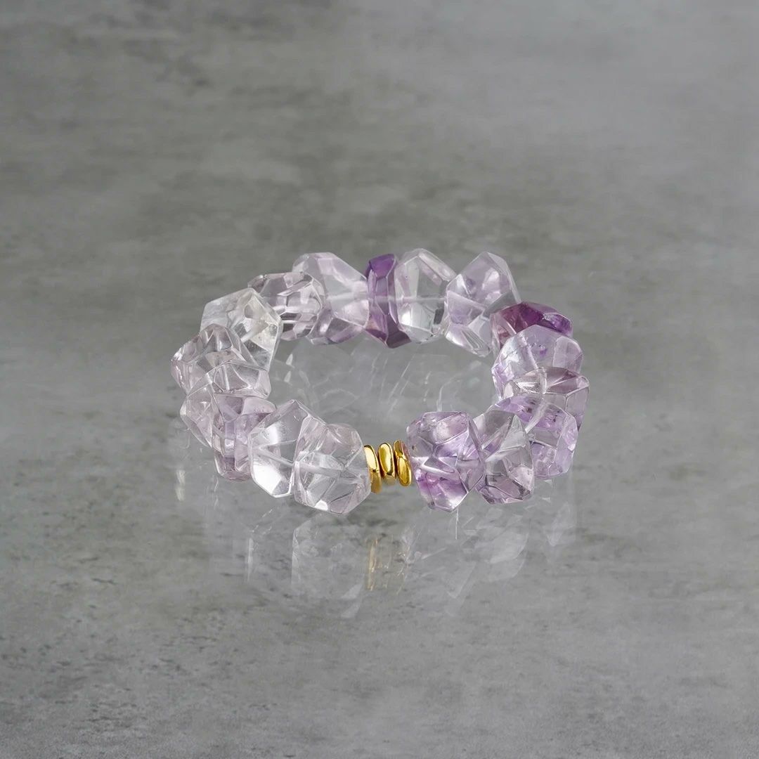 値下げ Hariqua ハリックァ アメジスト チャーム k18 値下げ Hariqua