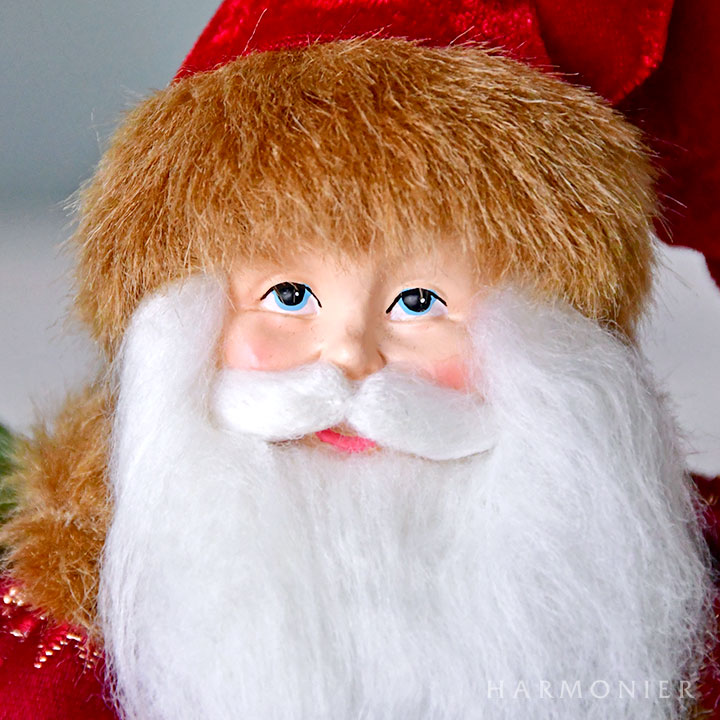 サンタクロースフィギュアSレッド/ギフトバッグ32cm｜クリスマス雑貨の