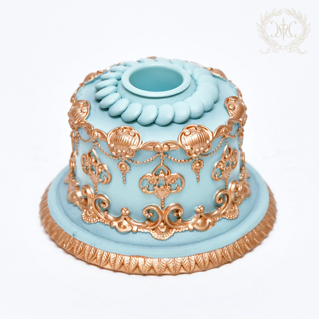 ケーキキャンドルホルダー（ブルー/ピンク）｜クリスマス雑貨の通販