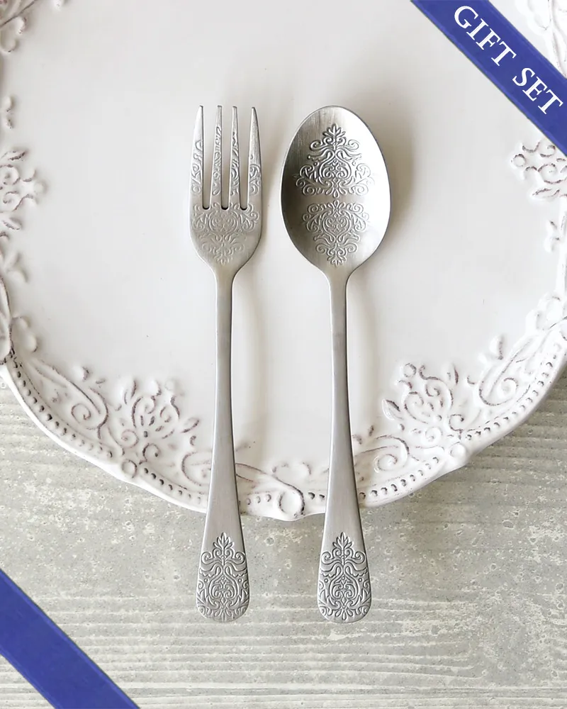 ディナーカトラリー2人用ギフトセット/ゴールド（ナイフ・フォーク