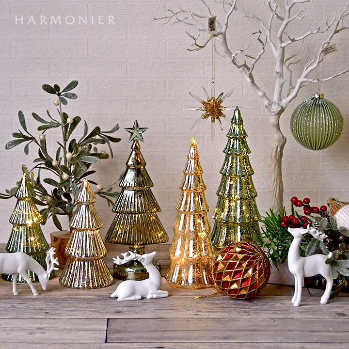 Web Store限定|LEDアンティークシルバーツリーL 27cm｜クリスマス雑貨