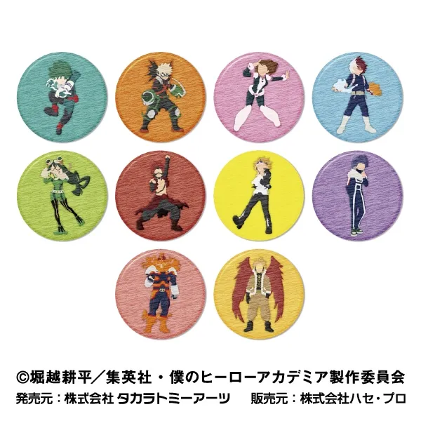 ハセ・プロ｜僕のヒーローアカデミア 刺繍CANバッジ Vol.2