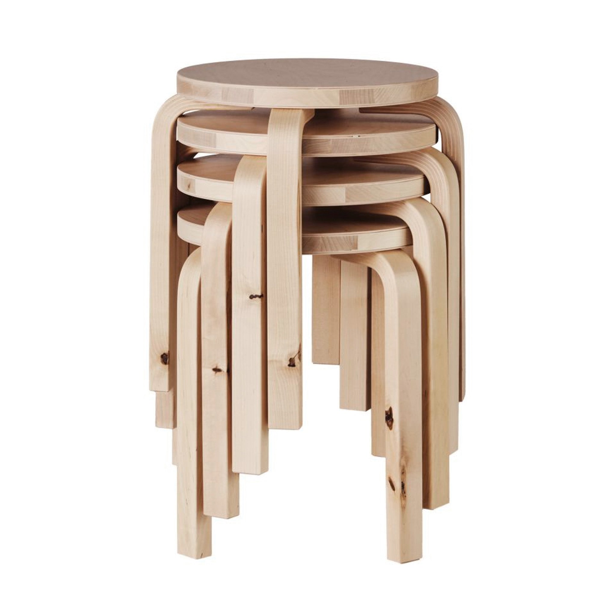 Stool 60 Wild Birch by Alvar Aalto — haus®