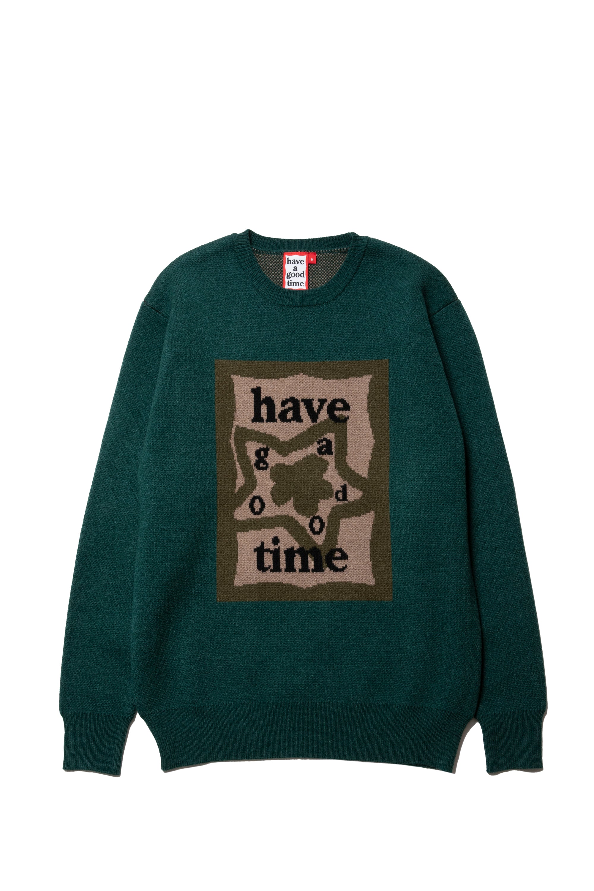 STAR TEAM x have a good time KNIT SWEATER MILITARY GREEN