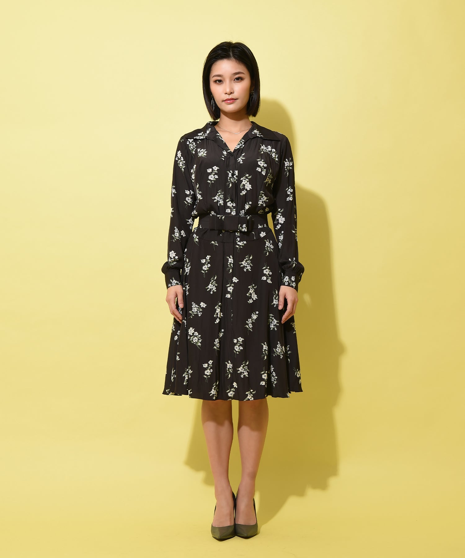 花柄シャツワンピース – ワンピース・ドレス – HEART CLOSET – ハート