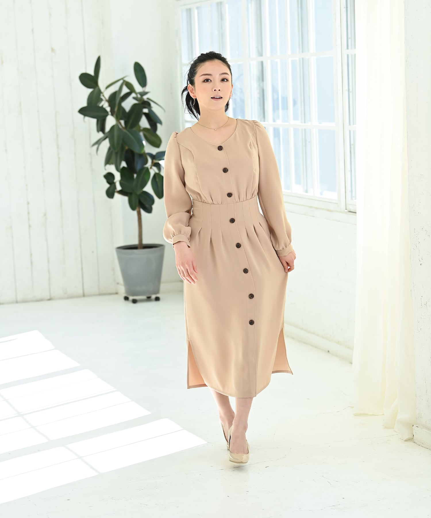 フロントボタンタックワンピース – バストサイズから探す – HEART