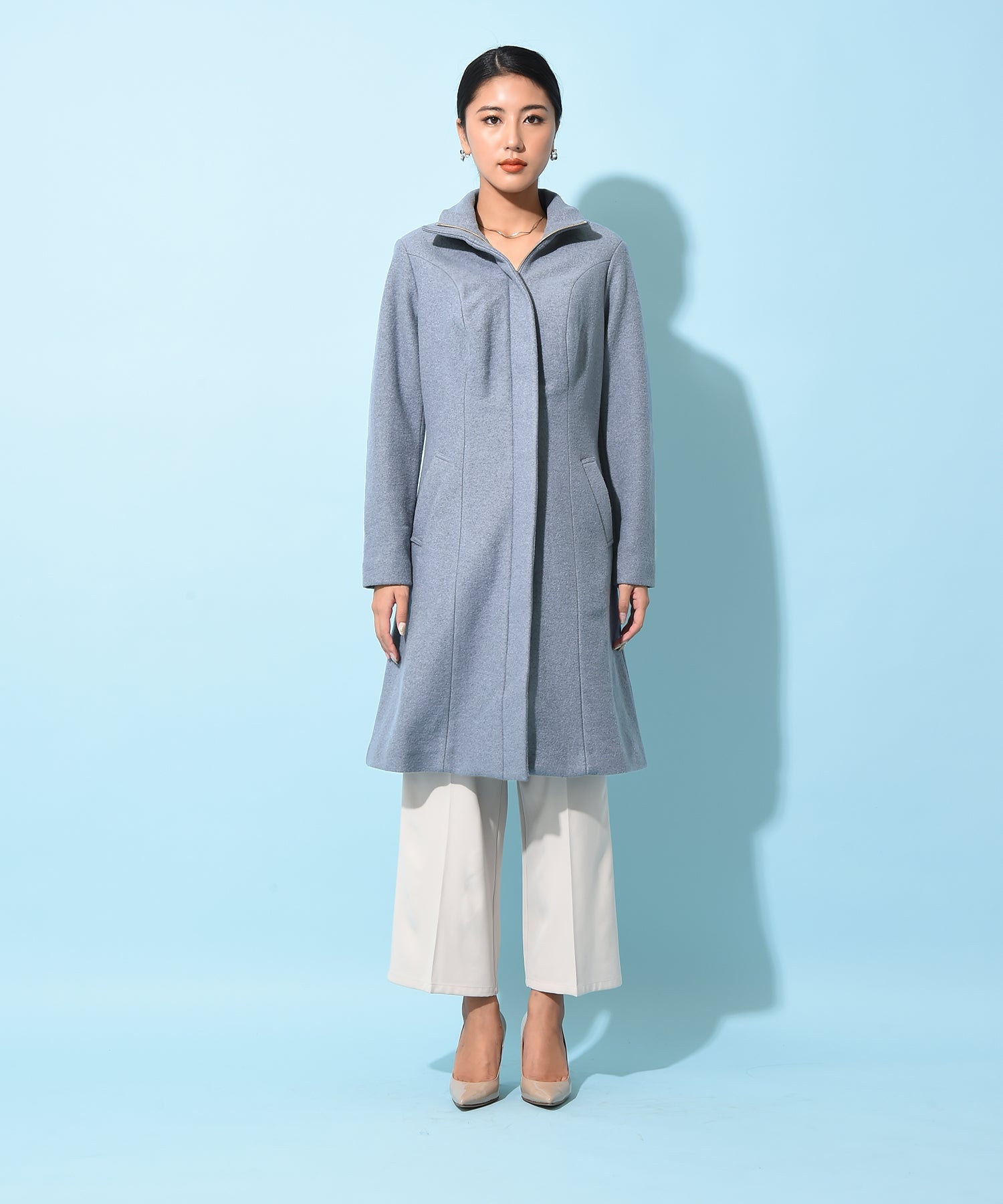 ファスナーメランジコート – バストサイズから探す – HEART CLOSET