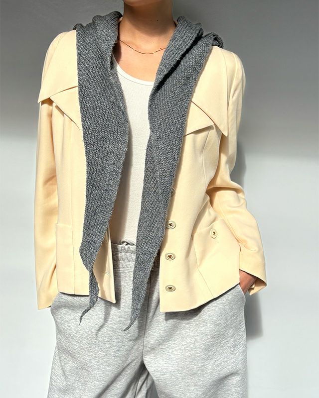 CHANEL COCOボタンシルクジャケット | Hedy