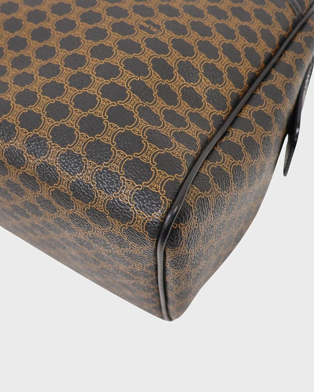 CELINE マカダム柄ブラゾン刻印ボストンバッグ | Hedy